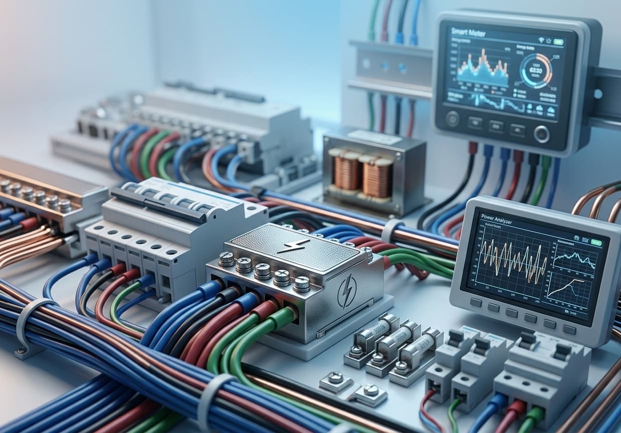 Elektrik panosu ve kablo bağlantıları